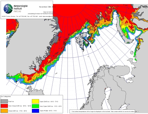 Barents Sea ice extent 2013 November 29_NIS