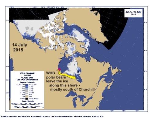 WHB pbs leave the ice marked_14 July 2014 map